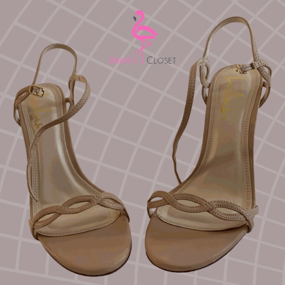 Lulus, Size 8 1/2, Nude High Heels Sandal